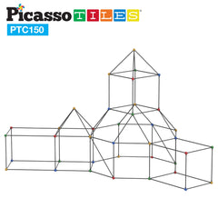 PicassoTiles group play supports teamwork and communication during shared construction.