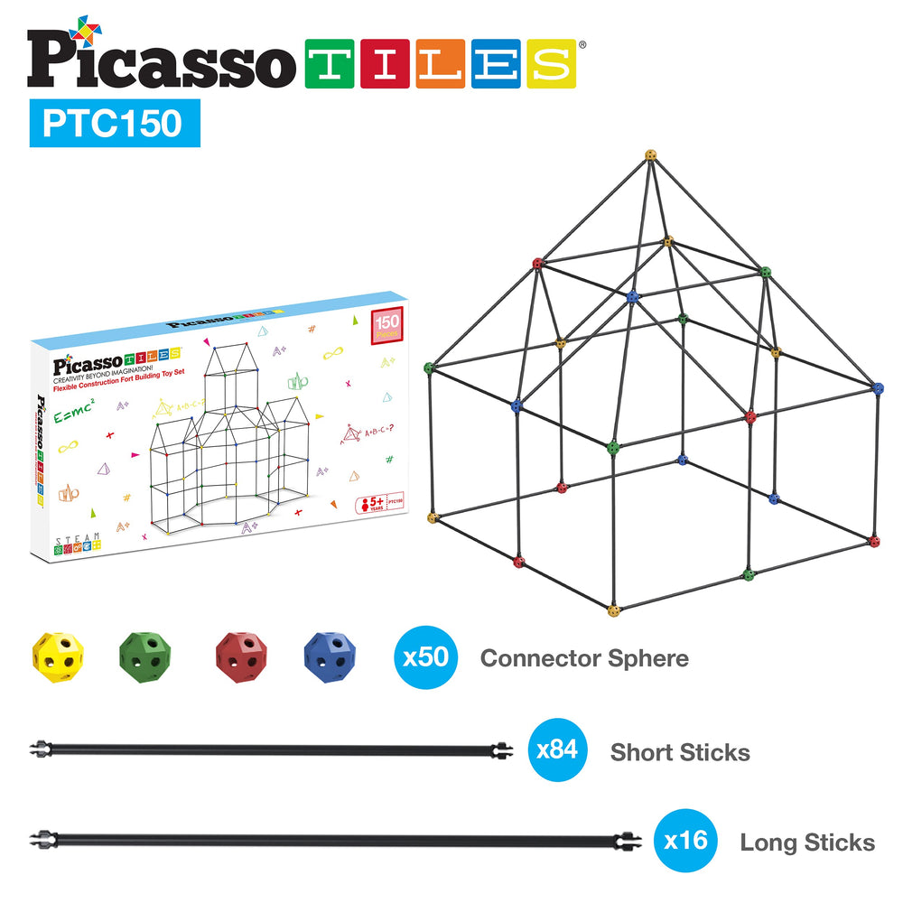 PicassoTiles STEM learning builds reinforce problem-solving and spatial reasoning through play.
