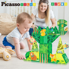 PicassoTiles koala figure supports calm, imaginative sessions.