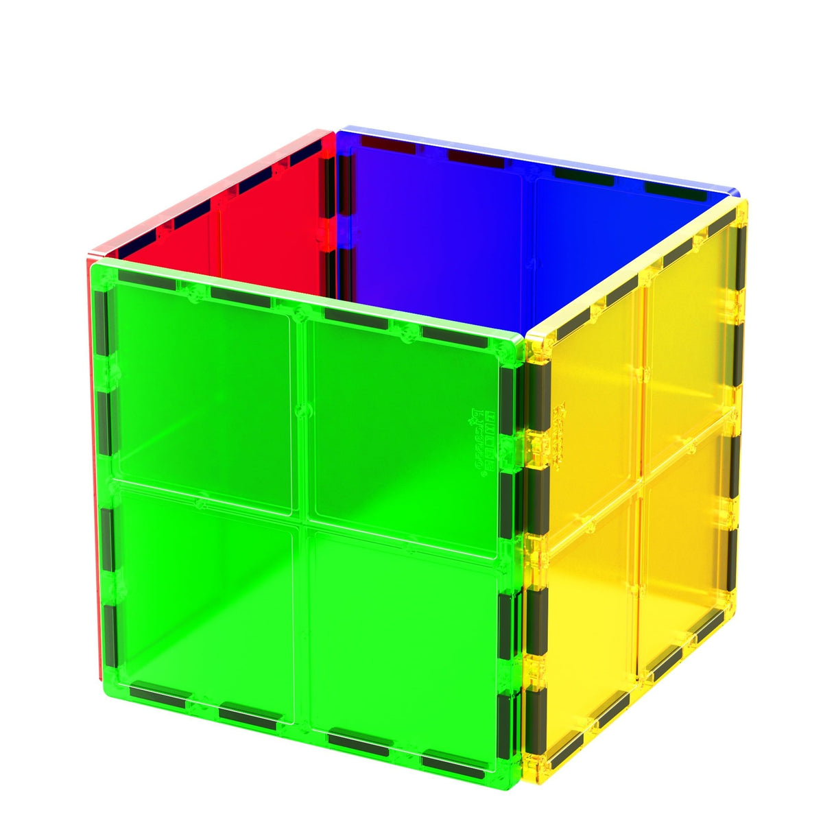 PicassoTiles large square tile assembly for open-ended construction and exploration