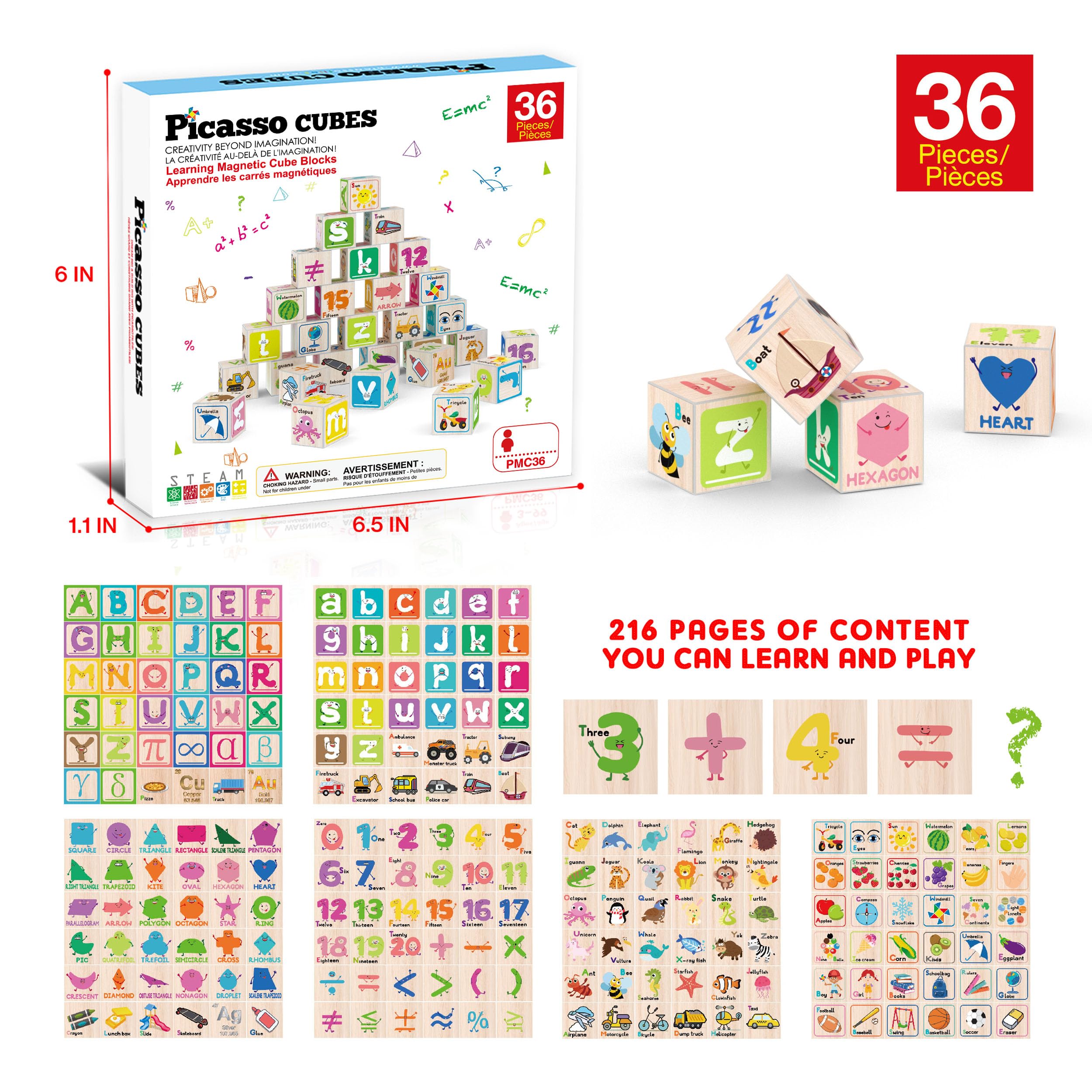 PicassoTiles letters and symbols encourage early literacy and numeracy in playful exploration