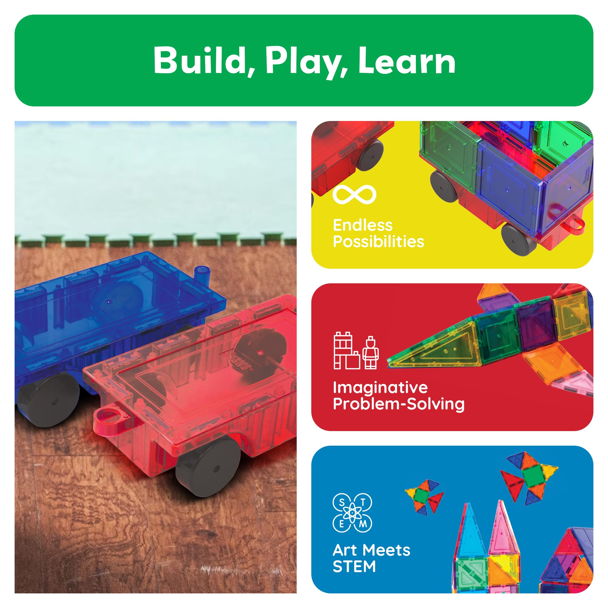 PicassoTiles long bed truck design for versatile, expansive builds