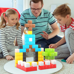PicassoTiles magnetic cube connectors provide secure designs for STEM exploration.