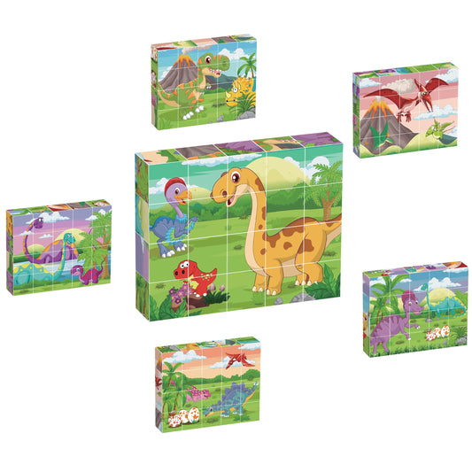 PicassoTiles magnetic cube dinosaur assembly for hands-on problem solving