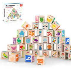 PicassoTiles magnetic cubes for easy assembly and imaginative construction play