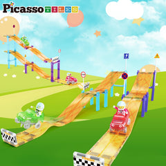 PicassoTiles rectangle track piece to extend layouts
