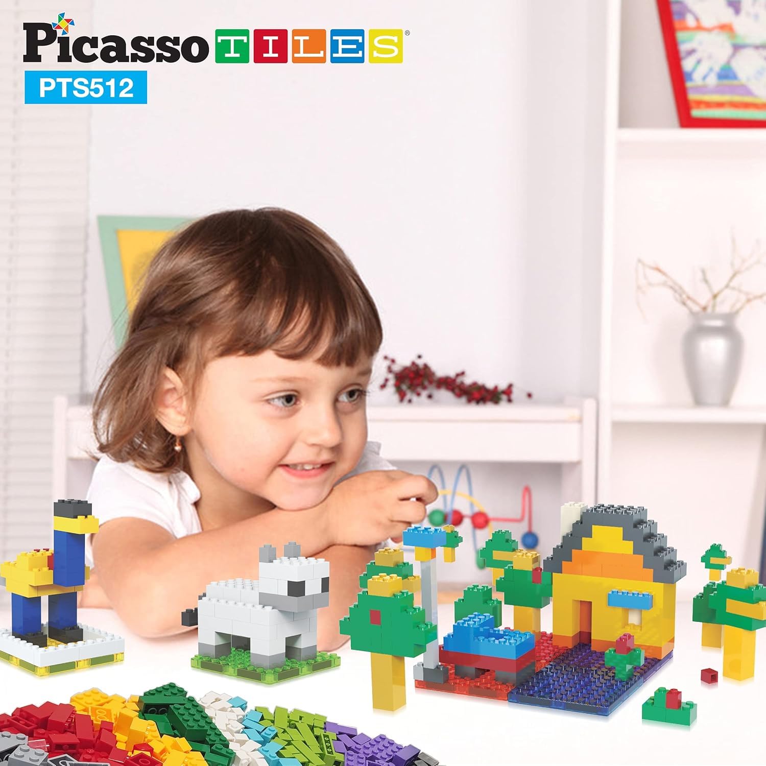 PicassoTiles magnetic tiles connectors highlight strong magnets for stable tall structures