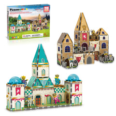 PicassoTiles medieval castle tiles for imaginative play and storytelling