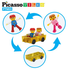 PicassoTiles mini bricks mid-car compatibility enables new building possibilities