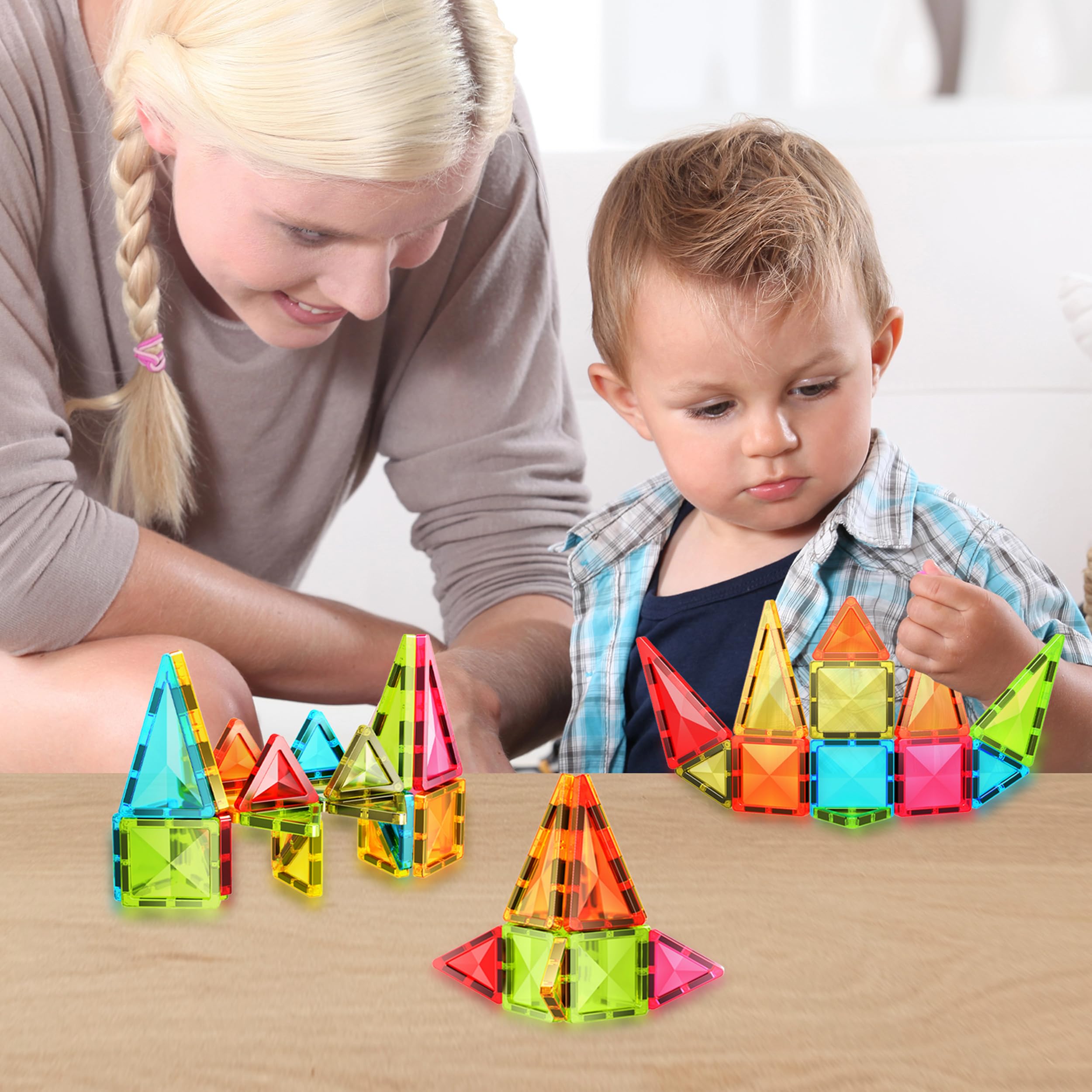 PicassoTiles mini tiles assembly supports quick, engaging learning at home or school.