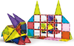 PicassoTiles mirror magnetic building tiles show reflections for enhanced play