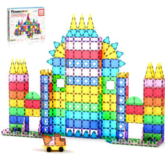 PicassoTiles mirror theme tiles car inspires imaginative builds with reflective play.