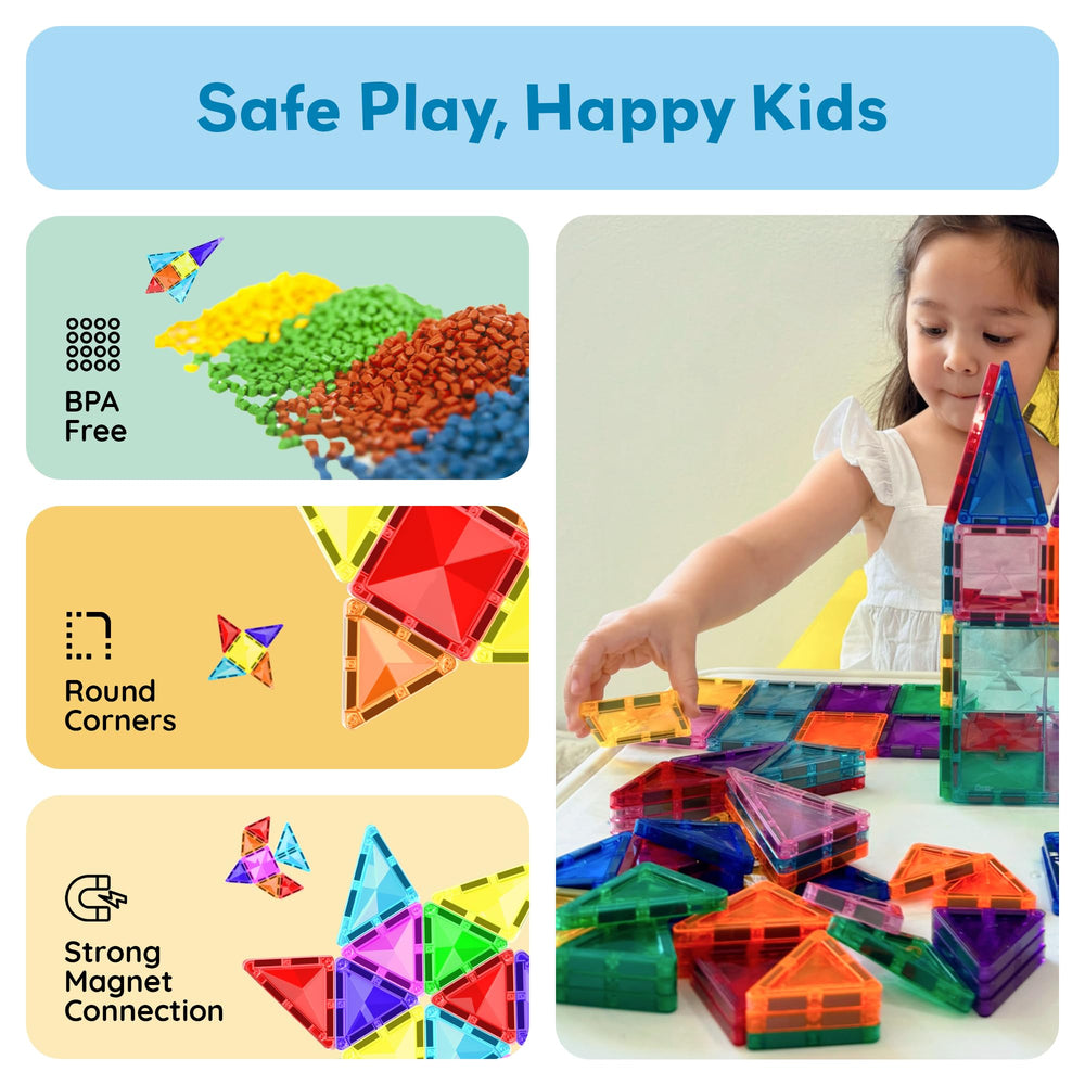 PicassoTiles Montessori-inspired play encourages independent thinking