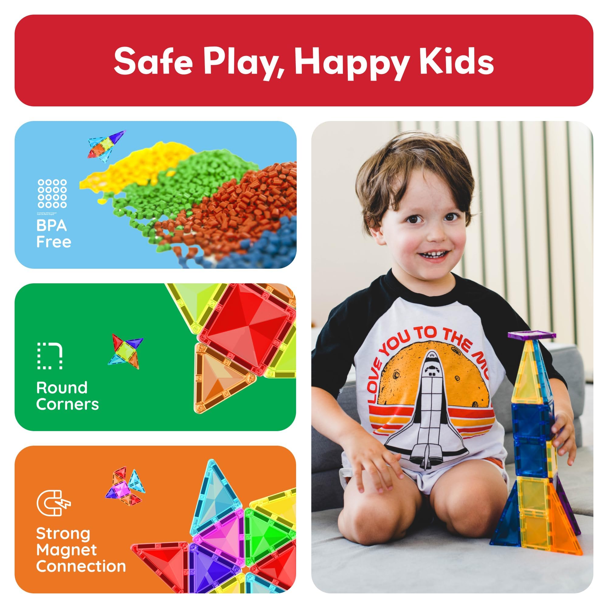 PicassoTiles Montessori-inspired playset for early learning