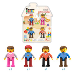 PicassoTiles mother figure magnetic base supports collaborative play