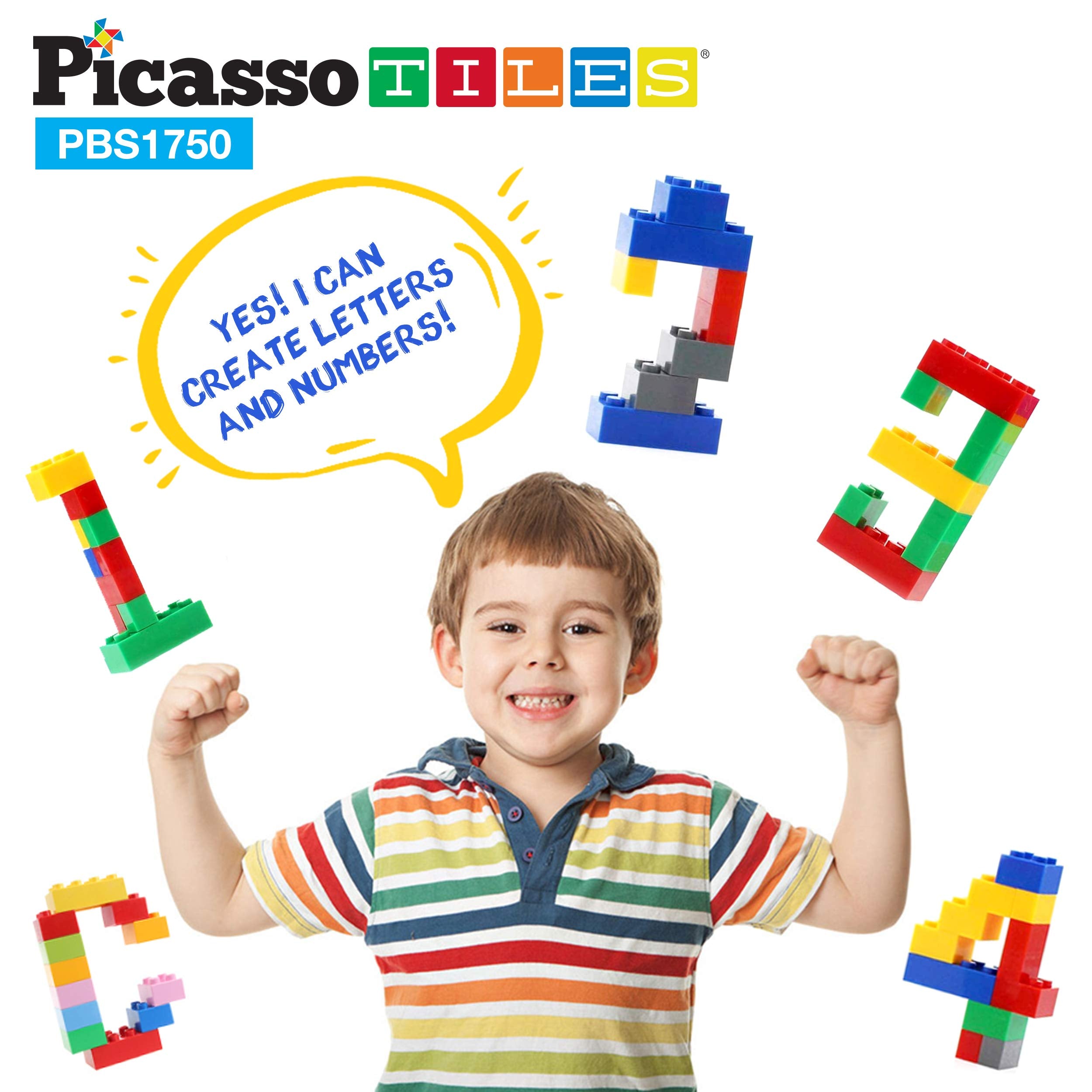 PicassoTiles colors and shapes foster STEM-ready pattern exploration.