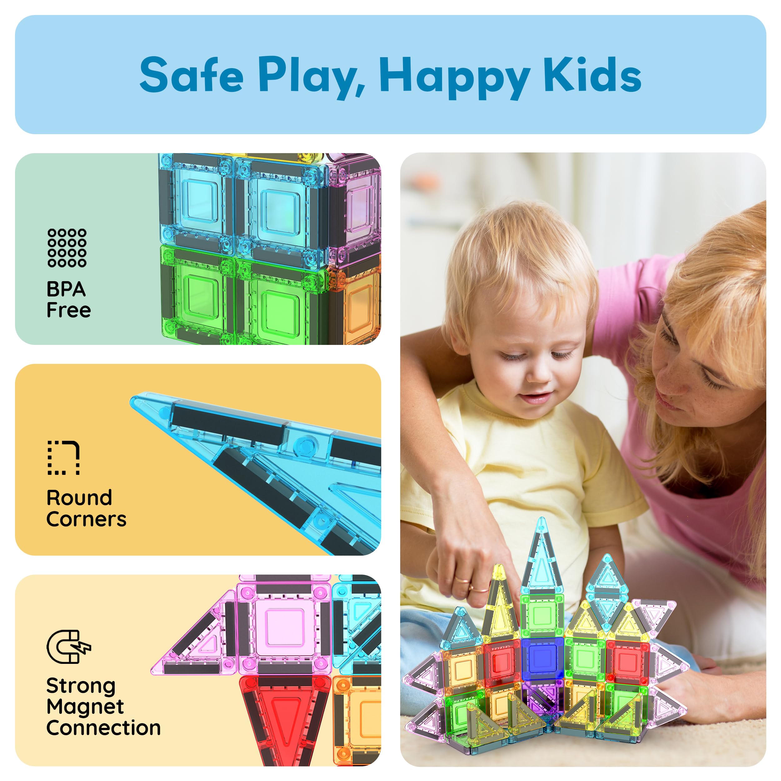 PicassoTiles Nano magnetic board doubles as play surface