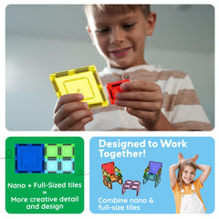 PicassoTiles Nano square tiles add structural variety