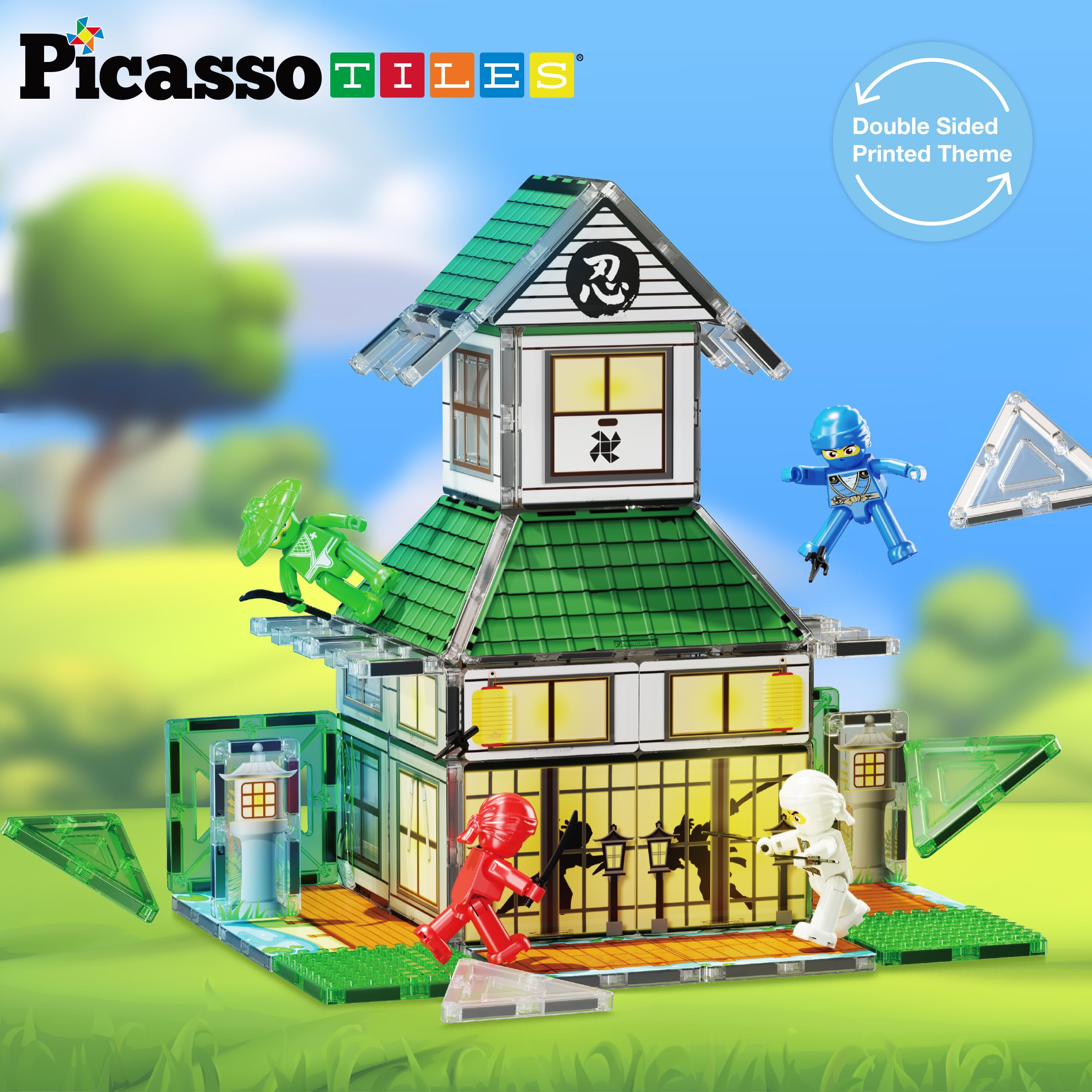 PicassoTiles Ninja Figure Action for storytelling and pretend play.