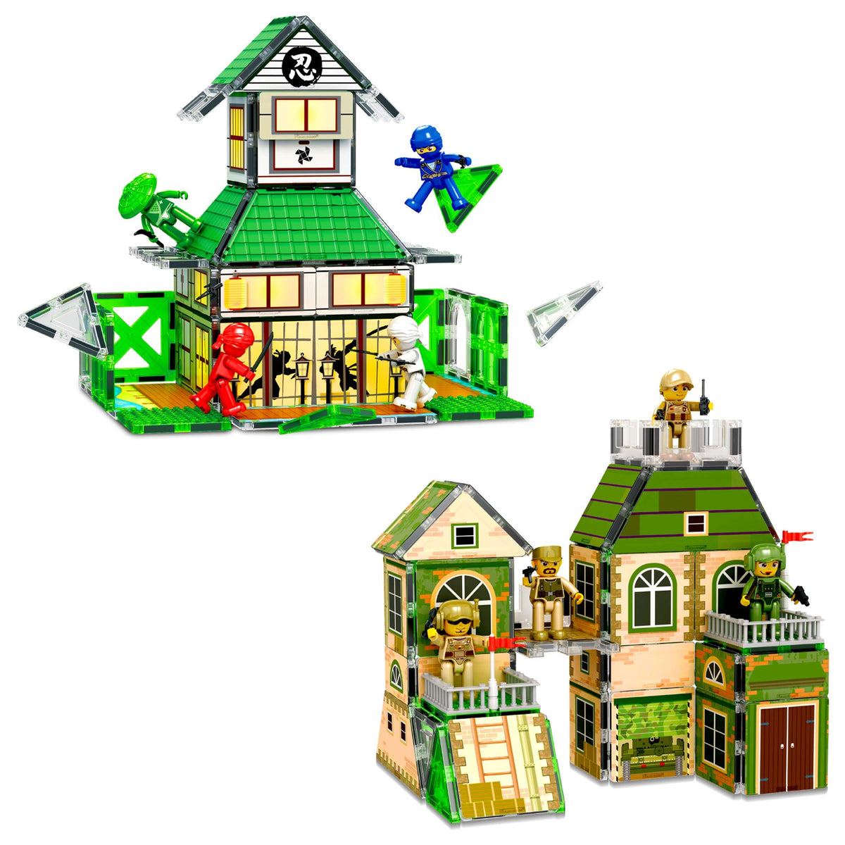 PicassoTiles Ninja-Troop tiles for action-packed imaginative play