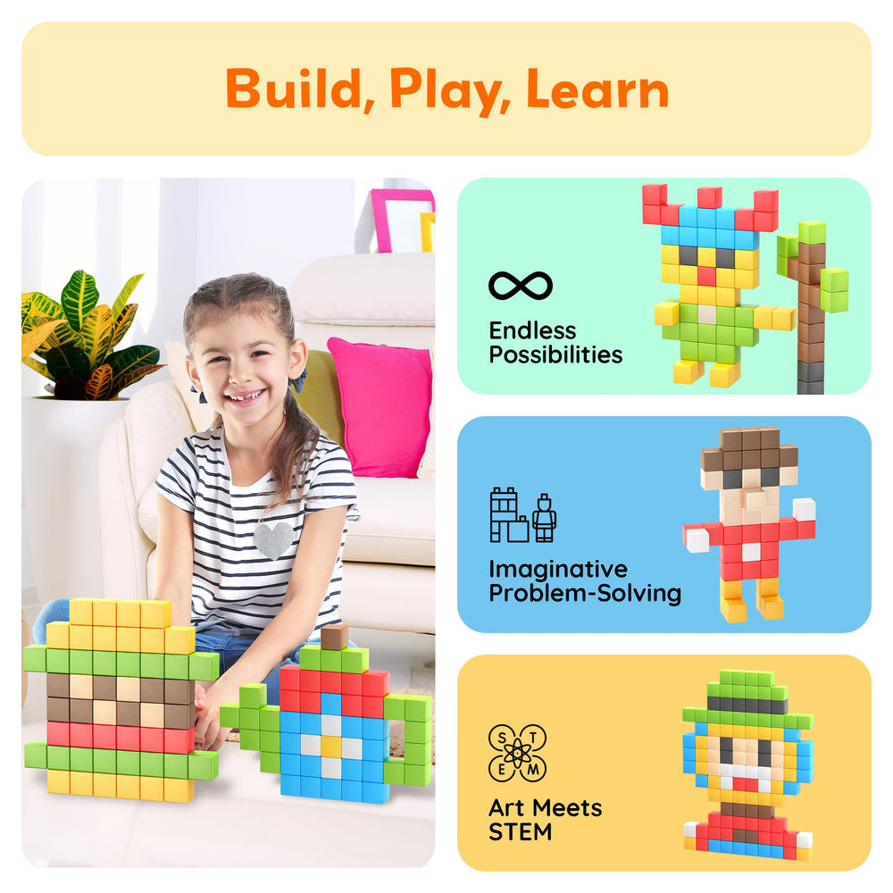 PicassoTiles BPA-free materials ensure safe, worry-free play for kids.