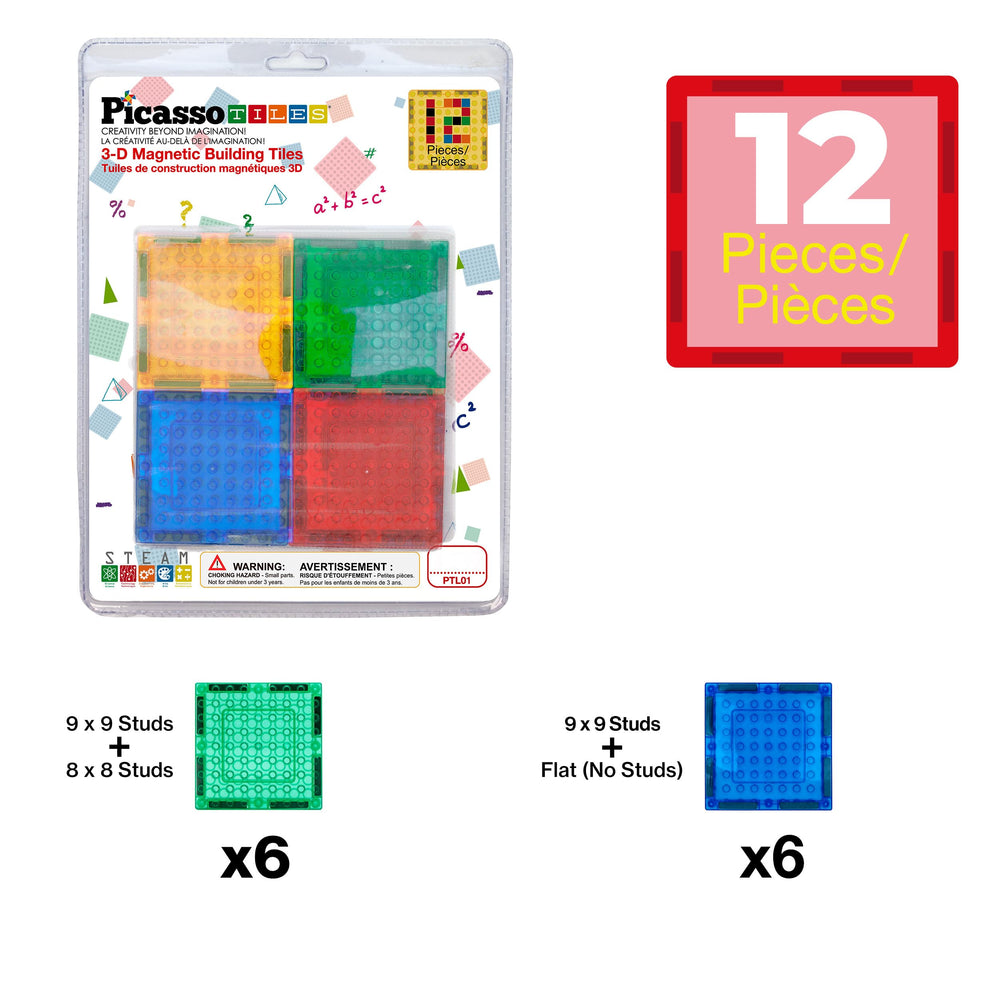 Open-ended creativity with PicassoTiles magnetic tiles encourages hands-on exploration.