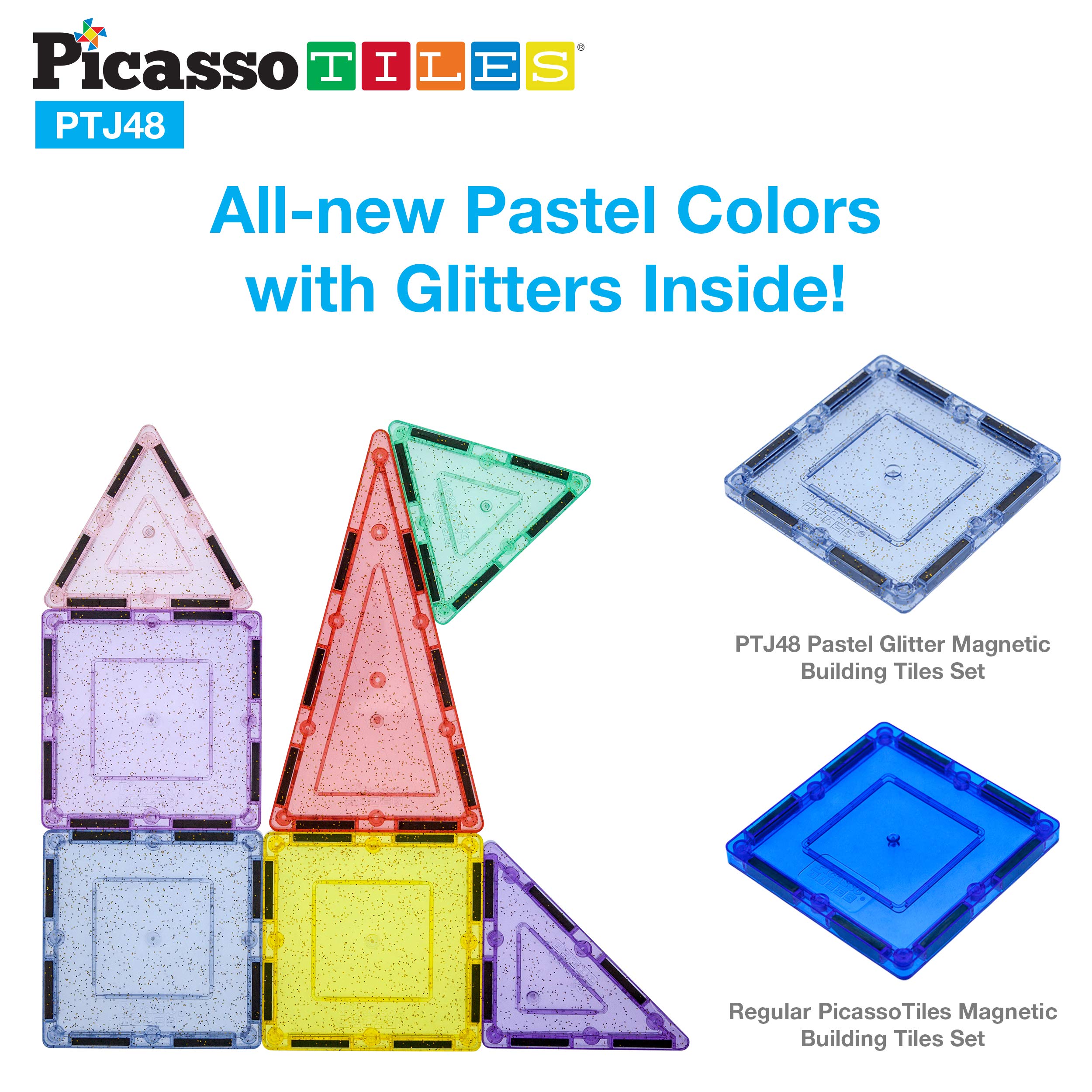 PicassoTiles open-ended possibilities invite endless creativity with modular blocks.