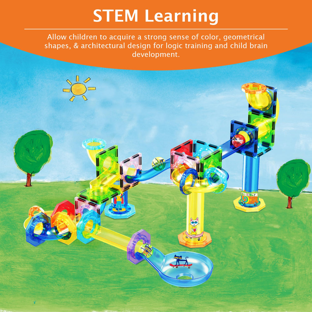 PicassoTiles Pete the Cat connector bases enable flexible builds