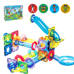 PicassoTiles Pete the Cat marble tubes for hands-on STEM play