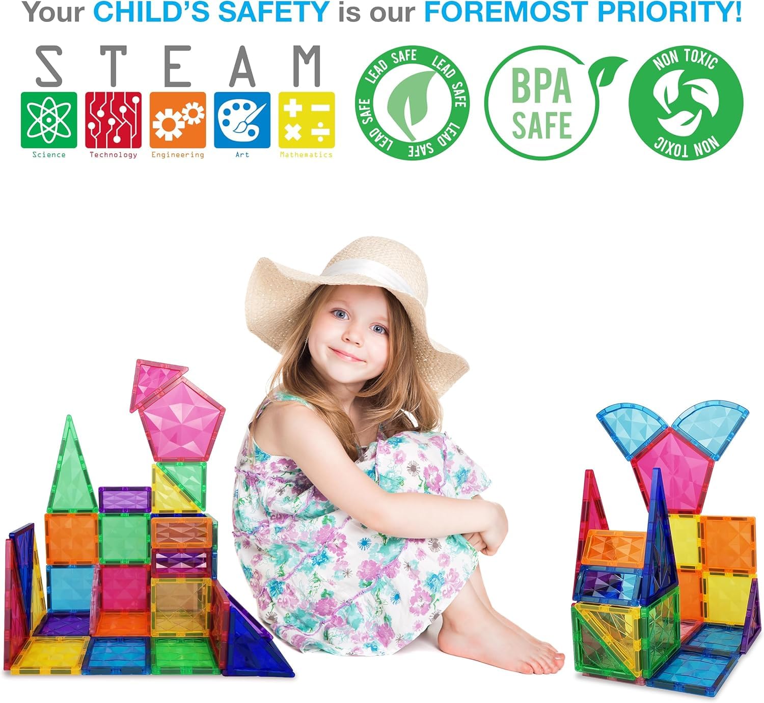 PicassoTiles PT41 creative builds invite kids to dream and construct