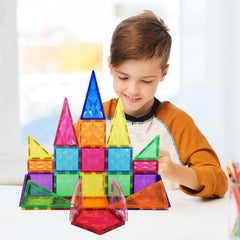 PicassoTiles PT41 geometric shapes enable versatile STEM learning