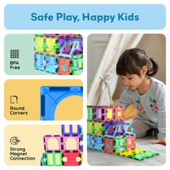 PicassoTiles PT42 storage basket for tidy after-play