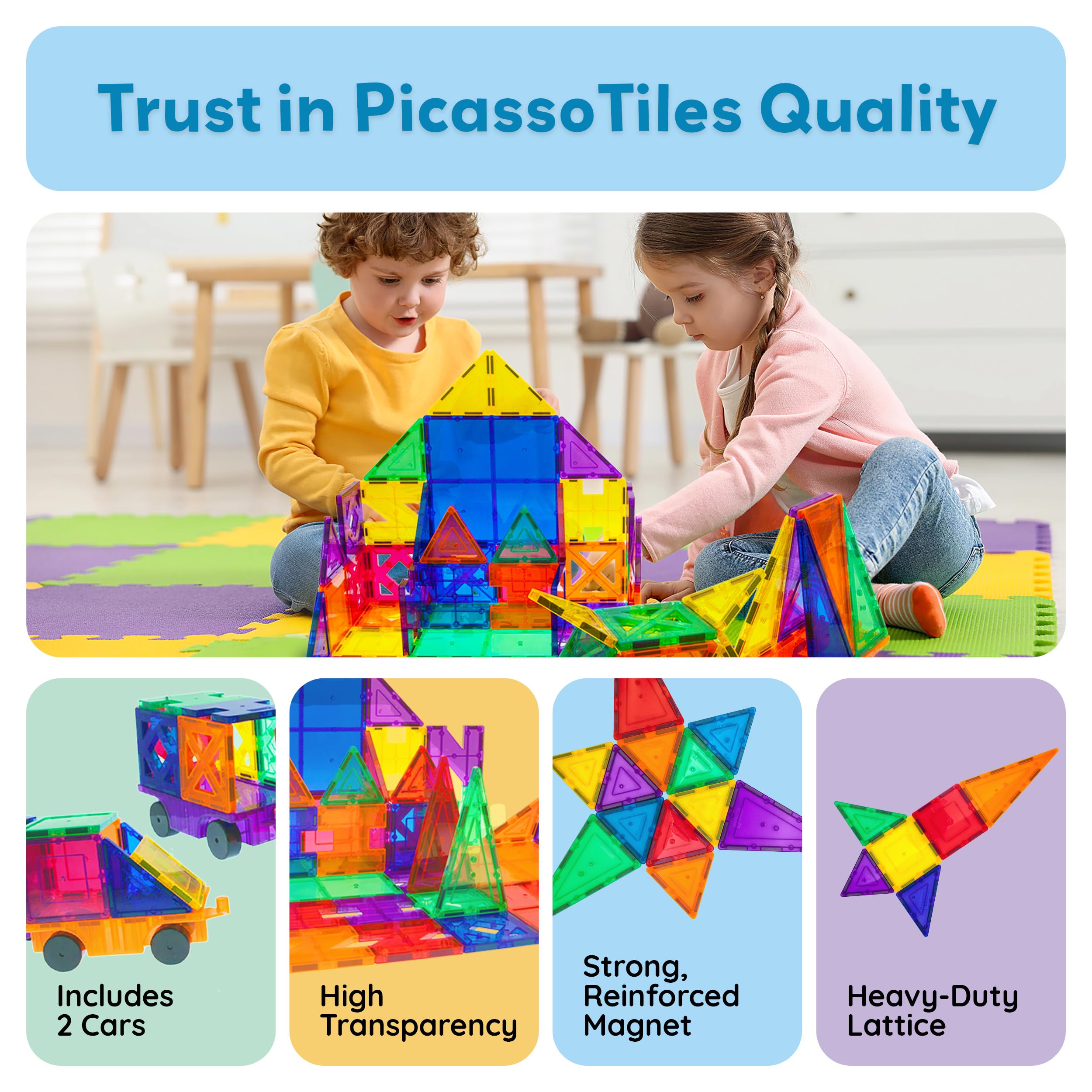 PicassoTiles PT82 modular tiles enable easy upgrades and new designs.