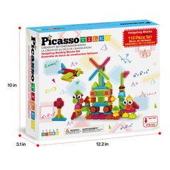 PicassoTiles PTB112 safe, durable materials support long-lasting play.
