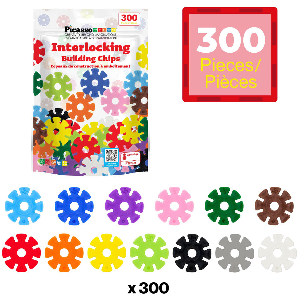PicassoTiles kids building with discs shows imaginative construction and STEM exploration.