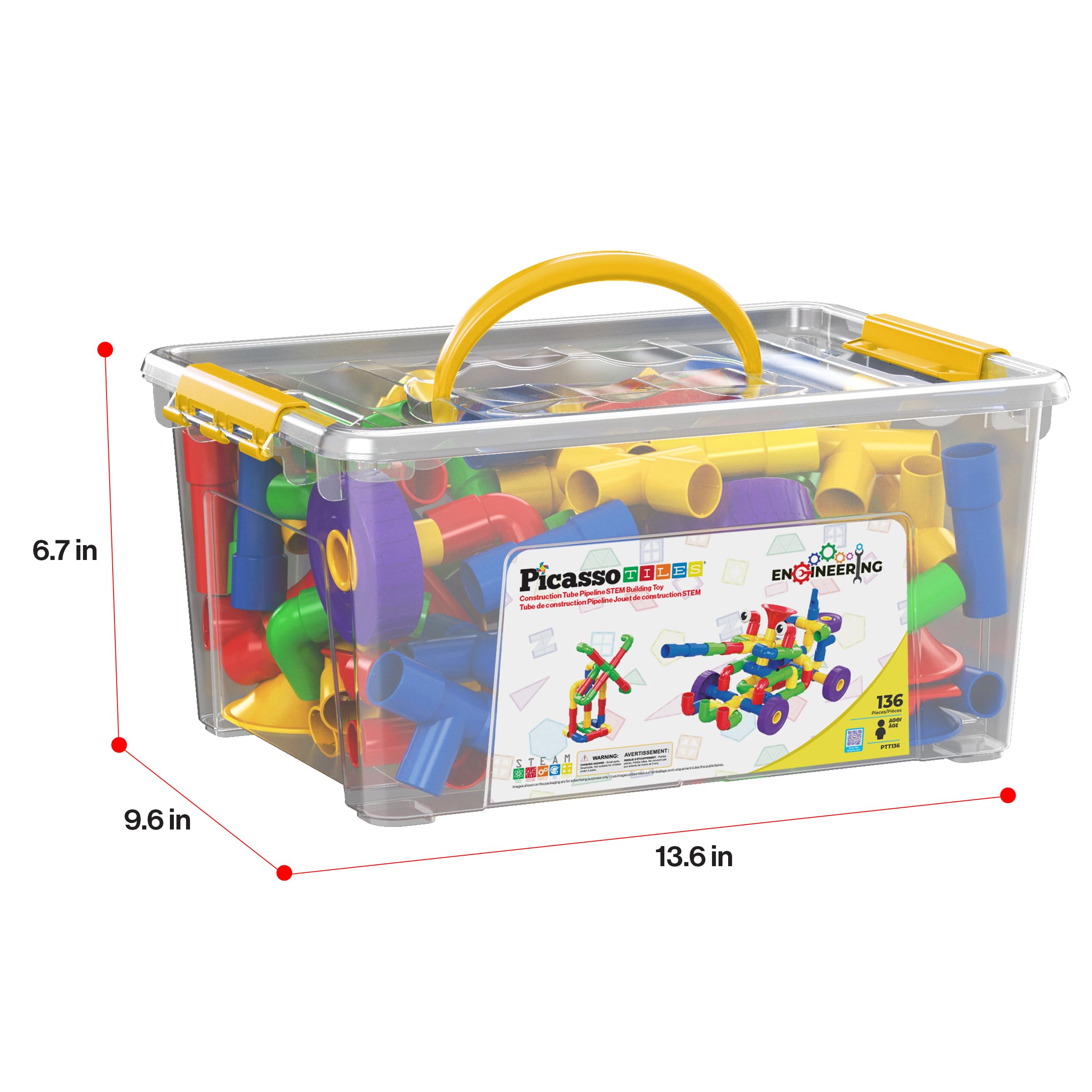 PicassoTiles PTT136 family play scene highlights bonding through collaborative building