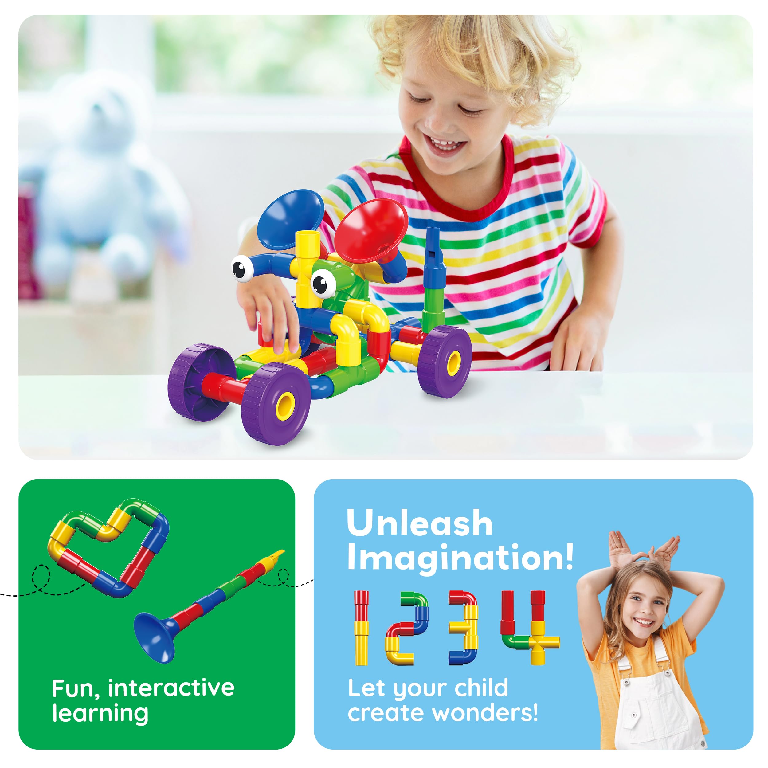 PicassoTiles PTT136 musical kit elements spark imaginative sound exploration