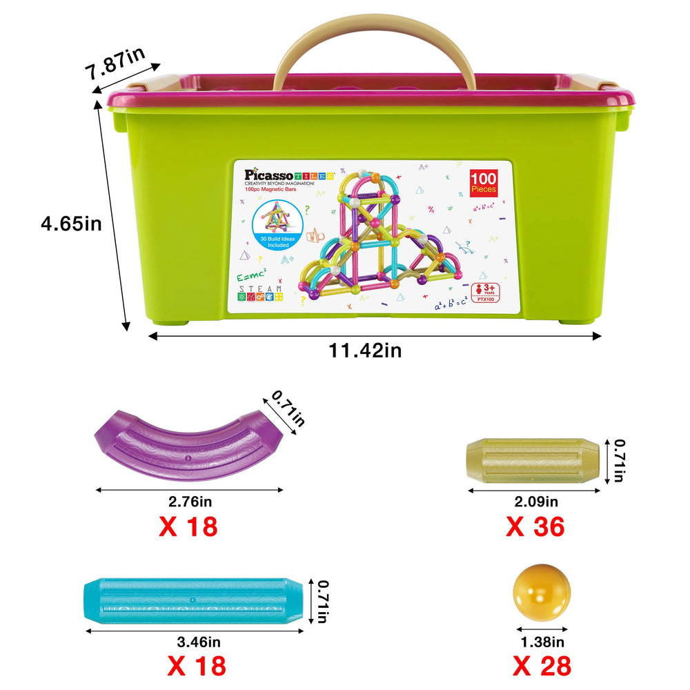 PicassoTiles PTX100 family-friendly set supports collaborative play and problem solving