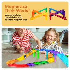 PicassoTiles race track config presents a compact setup for home use.