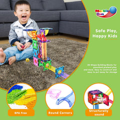 PicassoTiles rainbow palette supports color recognition and pattern thinking.