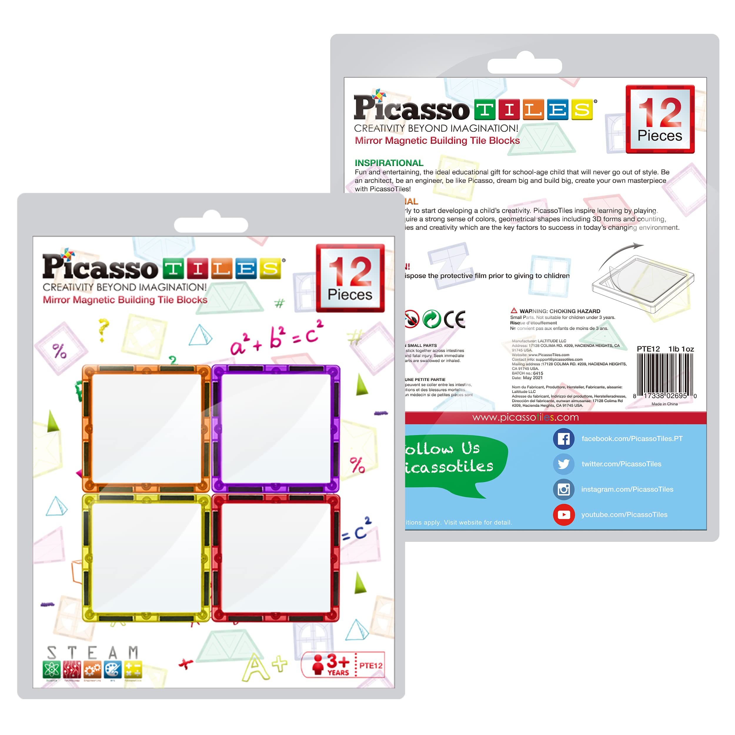 PicassoTiles reflected-light design catches room light to boost depth