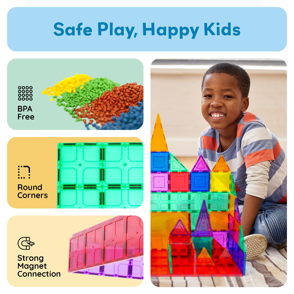 PicassoTiles safe-abs-plastic materials support curious hands and daily play.