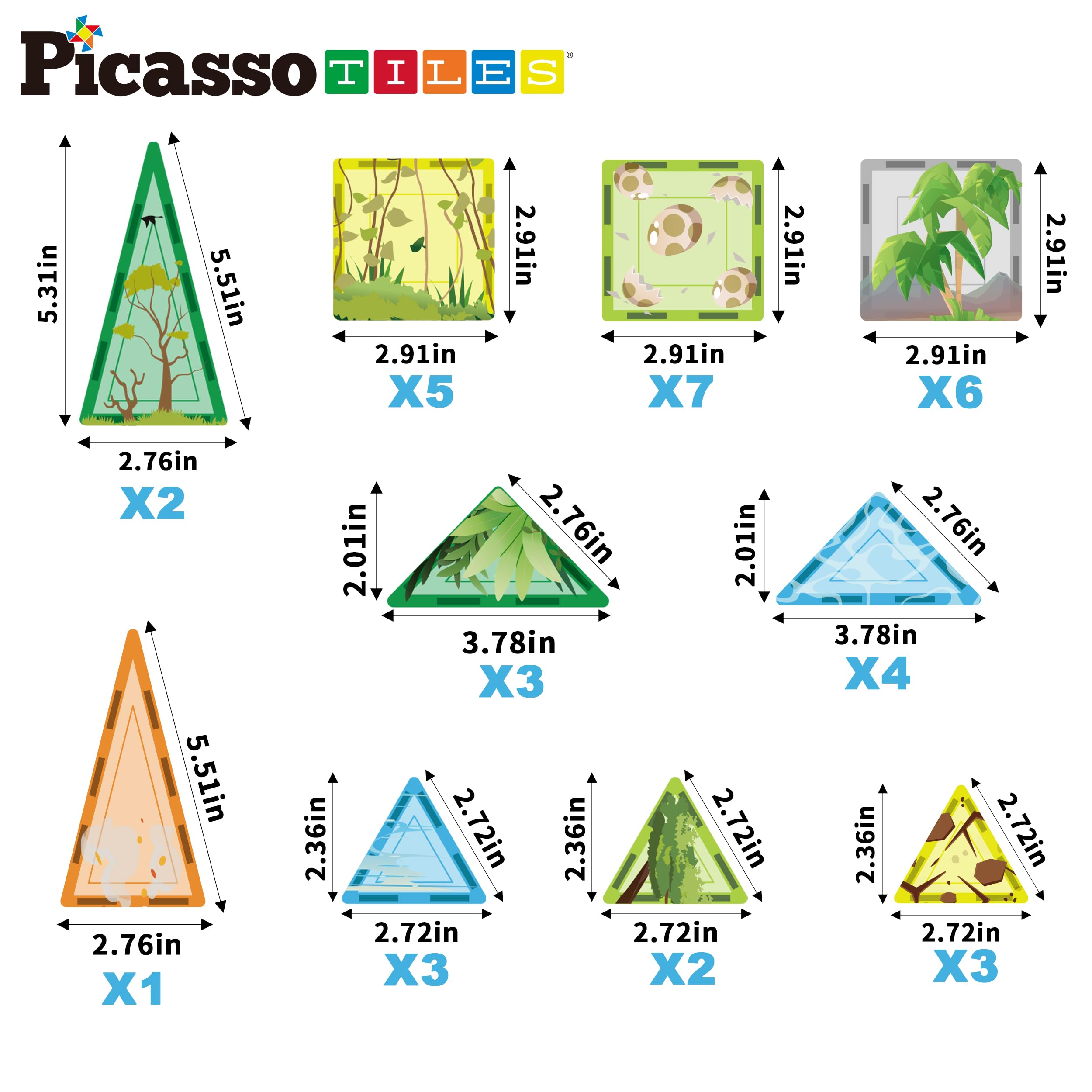 PicassoTiles BPA-free materials provide a safe playtime experience.
