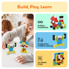 PicassoTiles sensory toy pack invites tactile play with snapping magnets.