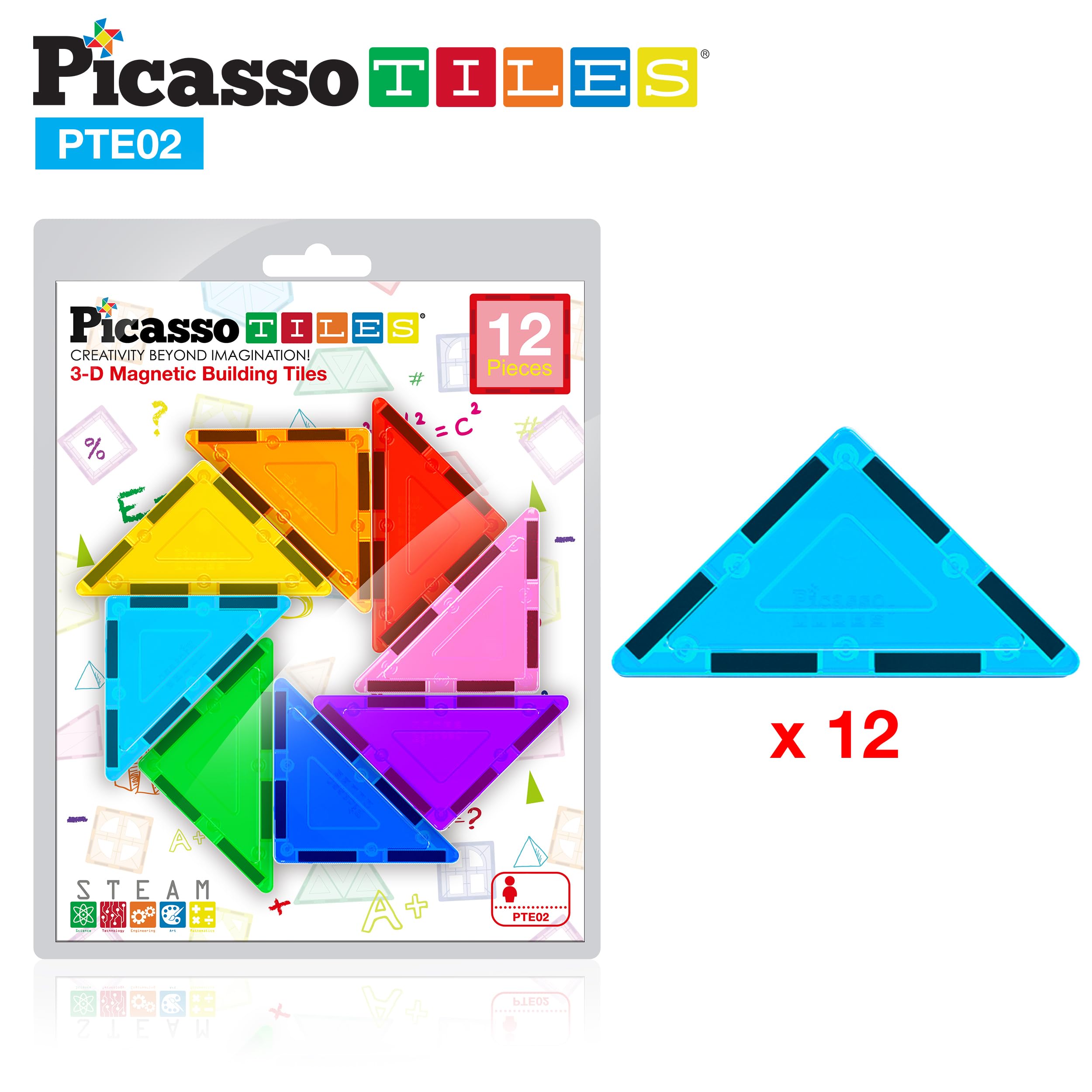 PicassoTiles magnetic design kit suits solo and group building.