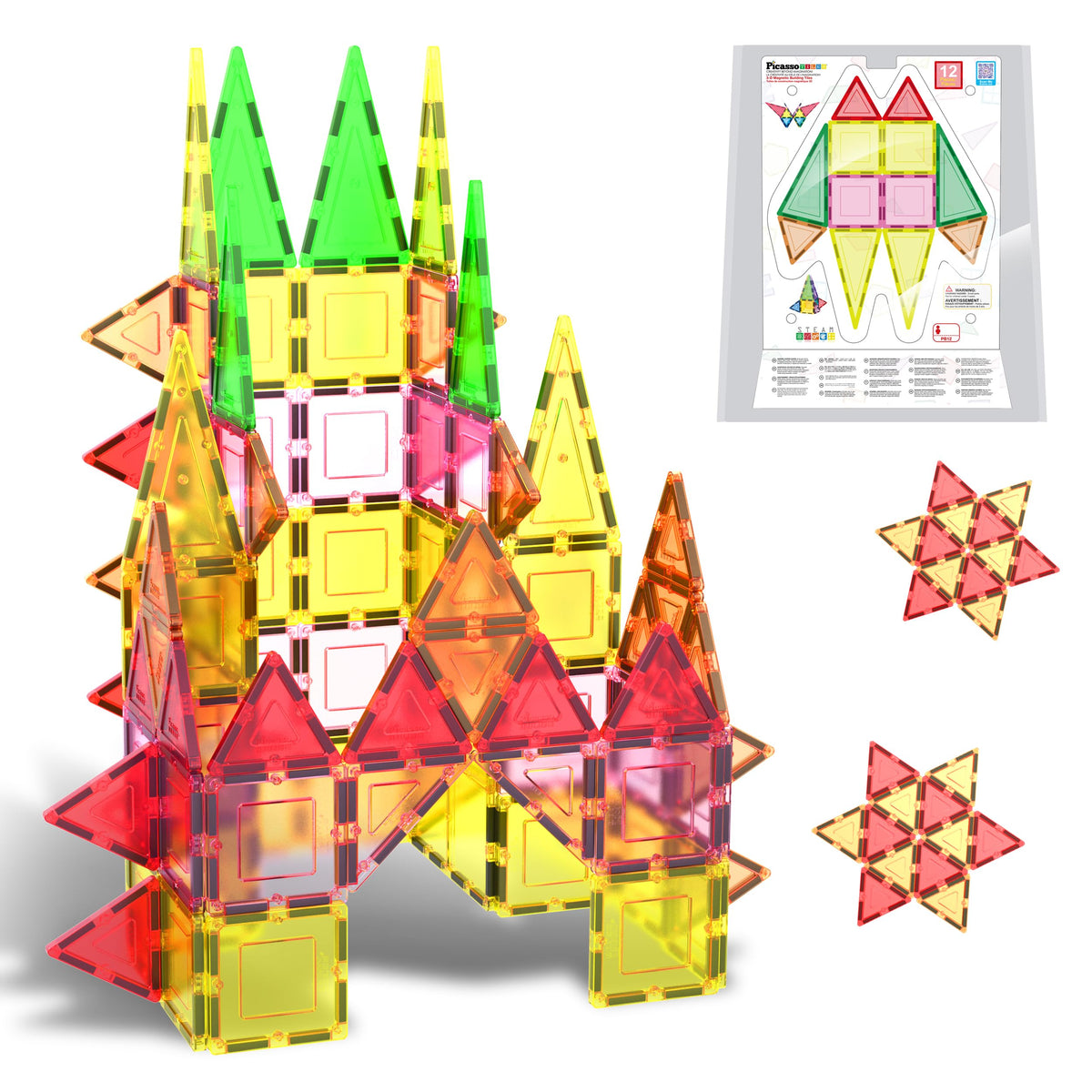 PicassoTiles square tile set sparks creative play with color and balance exploration.
