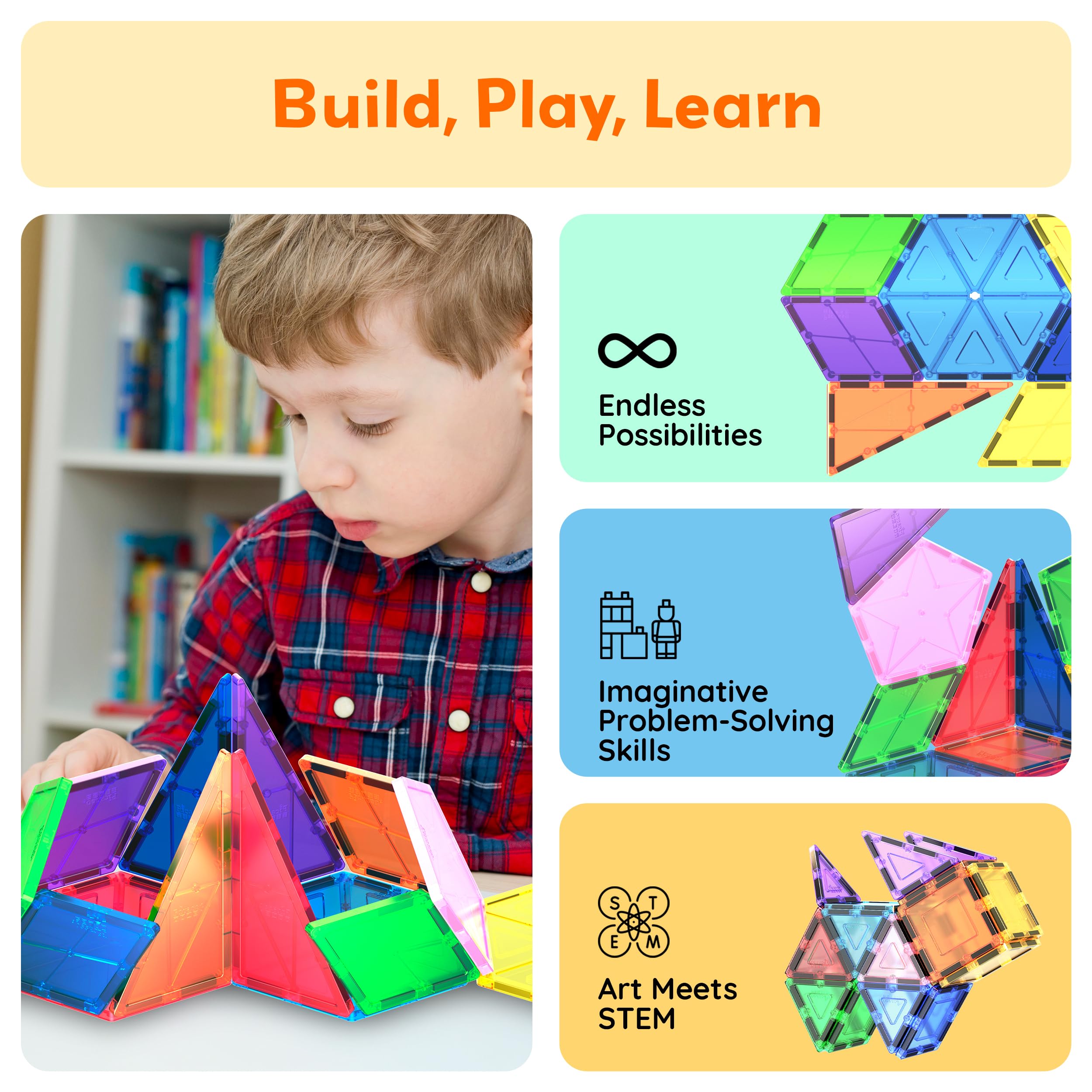 PicassoTiles-stackable-playboard supports easy stacking and modular play.