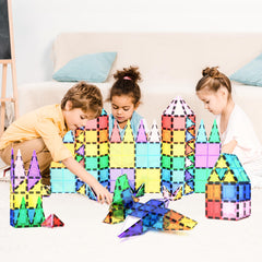 Stackable PicassoTiles design allows easy storage after play.