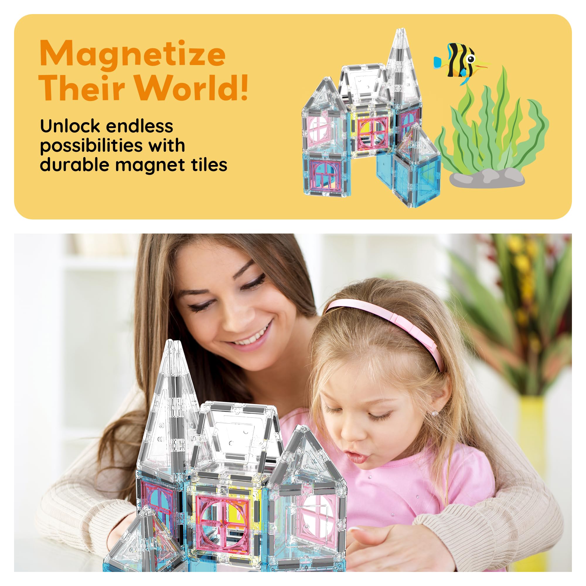 PicassoTiles STEM-building set supports hands-on learning through construction and geometry exploration.