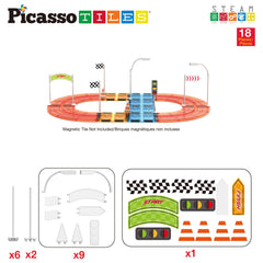 PicassoTiles STEM educational magnets support hands-on learning through construction.